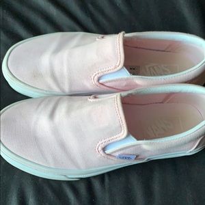 Blush pink slip on Vans. Barely worn